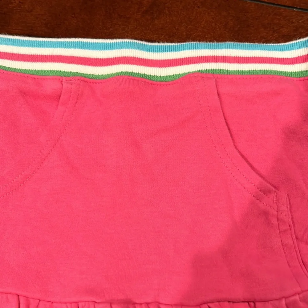 Gymboree Tennis Match Stripe Trim Pink Ruffle Skort Size 7